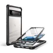 For Google Pixel 6 Pro Case (2021) I-blason Ares Series Dual Layer Rugged Clear Bumper Case with Built-in Screen Protector