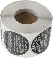 KALLORY 500Pcs Candle Safety Stickers Wax Melting Warning Labels Easy to Use Self Adhesive Decals for Candle Making and Selling Design for Visibility