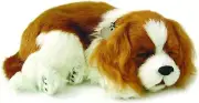 Cavalier King Charles Stuffed Dog - Breathing Mechanism for Real Pet Experience