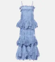 Zimmermann Eden ruffled lace gown