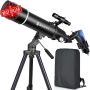 Telescopes for Adults Astronomy, 80Mm Aperture 600Mm Refractor Telescope for Kid