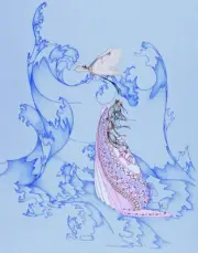 * HERON'S FLIGHT * Fantasy, 20 Offset Blank Notecards