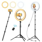 12" Ring Light with 63" extendable Tripod Stand, Selfie RingLight with Phone ...