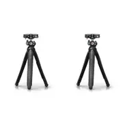 2PK FireFly YogaPod Flexible Tripod For Smartphone/Camera 30x7.5cm - Black
