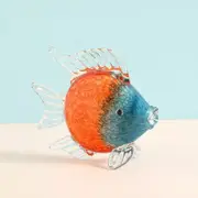 Room Crafts Table Decoration Room Decor Abstract Fish Statue-orange