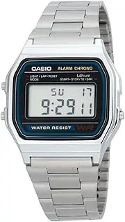 [Casio] A158WA-1 Silver Classic Retro Unisex Stainless Steel Digital Watch