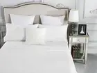1500TC Cotton Sheet Set Queen King Double KS Single Super King Easy Care White
