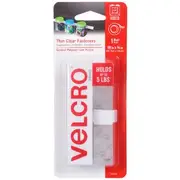 VELCRO Fastener Tape 19mm x 46cm Clear