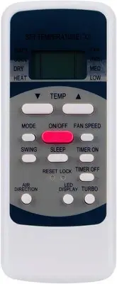 R51M/E Replacement Remote Control Compatible with MIDEA AC A/C Air Conditioner