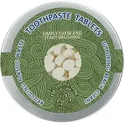 The Turtle Tribe Plastic Free Toothpaste Tablets, 125 Pack, Mint flavour, Every purchase funds beach cleans to protect our precious oceans, contains flouride