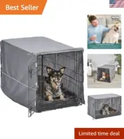 Premium 36-Inch Dog Crate Kit - Includes Bed, Cover & Secure Two-Door Design
