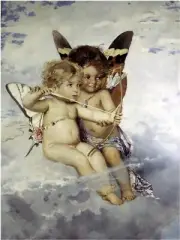 Cupids Angels Accent Tile Mural Kitchen Bathroom Wall Backsplash Ceramic