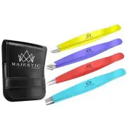Fine Point + Slant Tweezers for Women and Men – Splinter Ticks, Facial, Brow ...