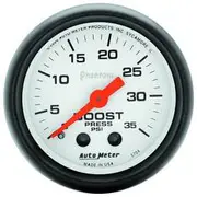 Autometer Phantom Boost Gauge Mechanical - 10 Feet, 0 - 35 PSI, 2 1/16 Inch, AU5704