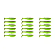 3x 6PK 3In Rapala Crush City Heavy Hitter Plastic Paddle Tail Lures - Ogre