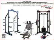 Trojan Half Squat Rack HD + Functional Trainer & 60 Kg Stack Cable Cross + El...