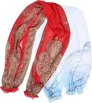 [Beavorty] Long Sleeve Sun Block Shawl for Summer Lightweight Chiffon Cape Breathable Air Conditioning Wrap Red for Outdoor Activities