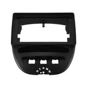 10.1 Inch Double 2 Din Car Radio Frame for Toyota Aygo Citroen C1 Peugeot 107 2005-2014 Fascia Dash Kit Stereo DVD Panel Black
