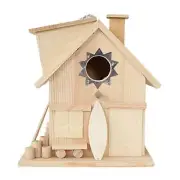 Artist Gather Garden Hanging Bird House for Outside Wooden Birdhouse Outdoors