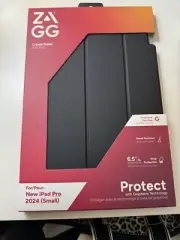 ZAGG Crystal Palace Folio Case for iPad Pro 11-inch (2024) - Black/Clear