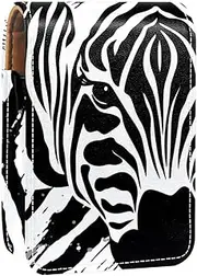 Lipstick Case,Portable Makeup Bag Cosmetic Pouch,Lipstick Holder Makeup Organizer,Zebra Stripe