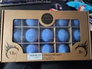 Blue Ridge Ceramic Fire Balls, Set of 15 round Fire Stones 3" Lava Rocks...