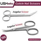 Angular & Cuticle Nail Art Long Toenail Remover Scissors Manicure Pedicure