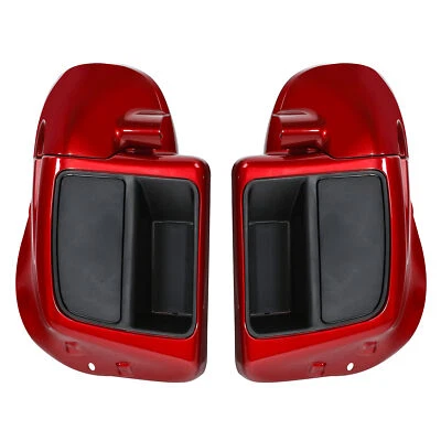 Lower Vented Fairings Speaker Pods For Harley CVO Street Glide 14-24 Wicked Red