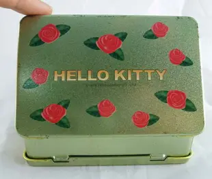 【震撼精品百貨】Hello Kitty 凱蒂貓 方形鐵盒 玫瑰 震撼日式精品百貨