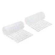 0.4" Self Adhesive Dots, 270 Pairs Sticky Hook Nylon Loop Dots, White