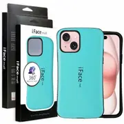 iFace Case For iPhone 15 Plus Slimming Drop Proof Shockproof Hard Silicone Back Cover (Mint)