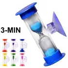 3 Minute Sandglass Hourglass Timer No Battery Shower Sandtimer Save Water Needed