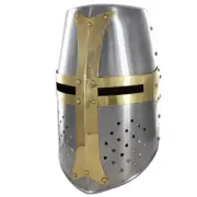 Medieval Great Bucket Helm Knights 20G Steel Templar Crusader Helmet