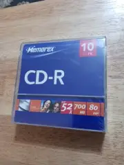 Memorex CD-R 700MB 80-min. Blank Discs 10-Pack NEW UNOPENED SEALED FREE SHIPPIN
