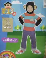 Toddler Julius Jr Monkey Paul Frank Boy Toddler Costume Size 1-2 Halloween New
