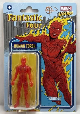 Fantastic Four HUMAN TORCH Marvel Legends Kenner Retro Series 3.75 inch Figure