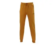 FIL Men's Fleece Track Pants Jogger Zip Pockets LOS ANGELES - Yellow