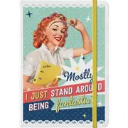 Nostalgic Art A5 Notebook Stand Around Being Fantastic Writing w/ Hard Cover
