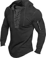 [Generic] Hooded Sweatshirt Men Zippe Hooded Sweatshirt Tops Outdoor Sweatshirt Shirt Big Foam
