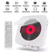 Portable CD Player Bluetooth Speaker Stereo CD Players LED Screen Wall Mountable