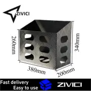 20L Black Alloy Jerry Can Holder & Tool Box Lockable For Caravan/RV/Trailer