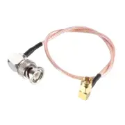 BNC Male Right Angle to SMA Male Right Angle RG316 Coaxial Cable 0.3Meter/1Ft
