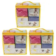3x 4pc Hello Sunshine Baby/Toddler Milestone Photo Cube Picture/Image Blocks