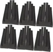 LALADEFIEE 12pcs Antiflaming Bass Trap Soundproofing Panels Acoustic Wall Tiles for Sound Reduction Home Office and Ktv Spaces Easy Installation