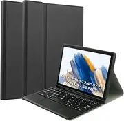 [IXTRA] Keyboard Case with Touchpad for Samsung Galaxy Tab S8+/S7 FE/S7+ 2020 12.4 inch Detachable Wireless Bluetooth Keyboard Case Slim Stand Cover with Type-C Rechargeable Keyboard S Pen Holder