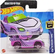 Hot Wheels - Monster High Ghoul Mobile - HW Screen Time 1/10 - HRY45 - Short Card - Pink - Mattel 2024