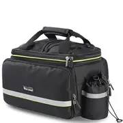 NNEOBA 3-in-1 Waterproof Bike Trunk Bag Canvas Travel Luggage Black