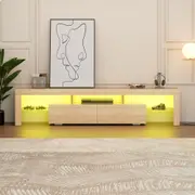 ALFORDSON LED Entertainment Unit 180cm Oak