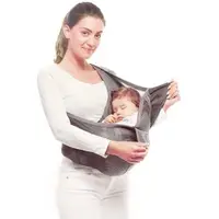 在飛比找momo購物網優惠-【荷蘭 wallaboo】AIR空氣版袋鼠背巾 時尚灰(正宗