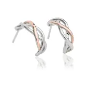 Clogau Welsh Gold Eternal Love Weave Hoop Earrings - 3SCMGHE